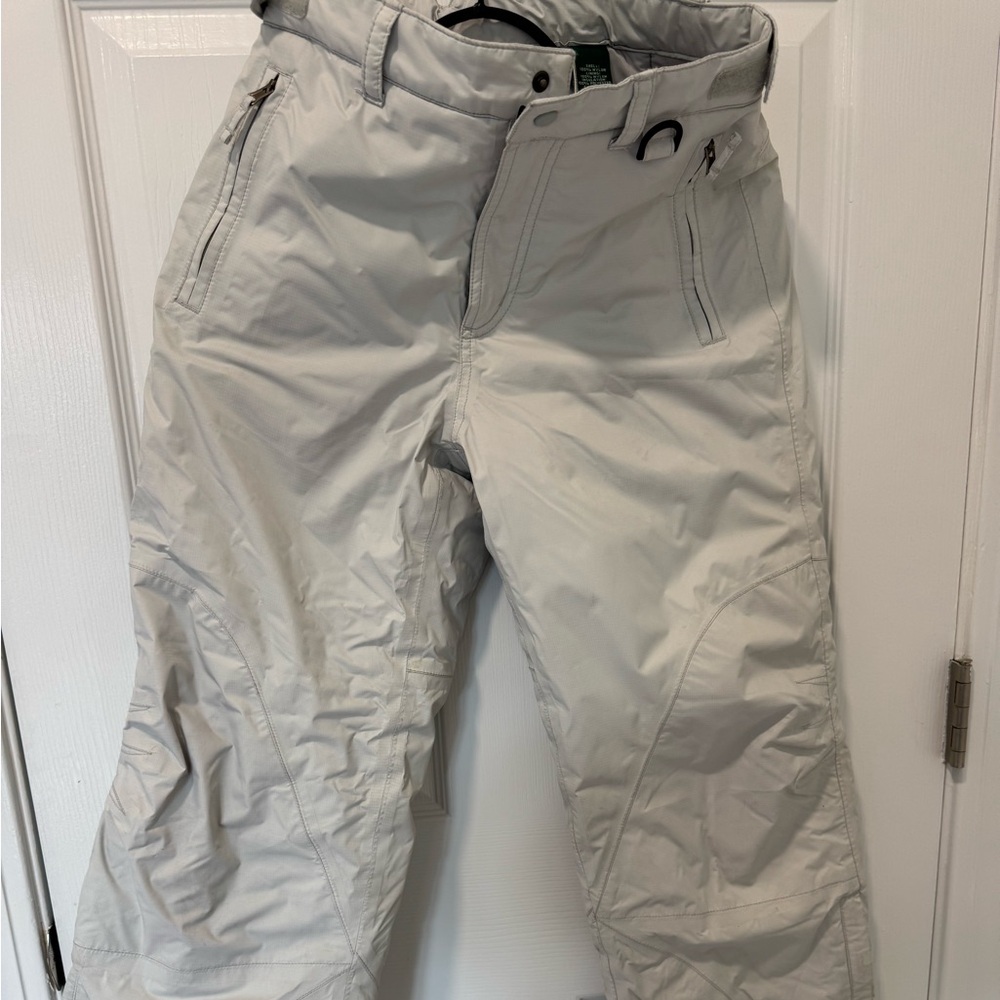 Land End kids white ski pants